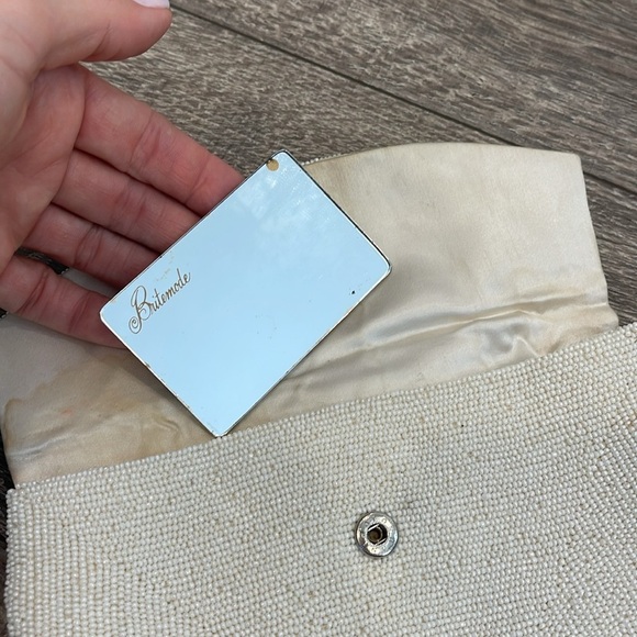 Vintage beaded clutch bag with snap closure - Picture 7 of 7